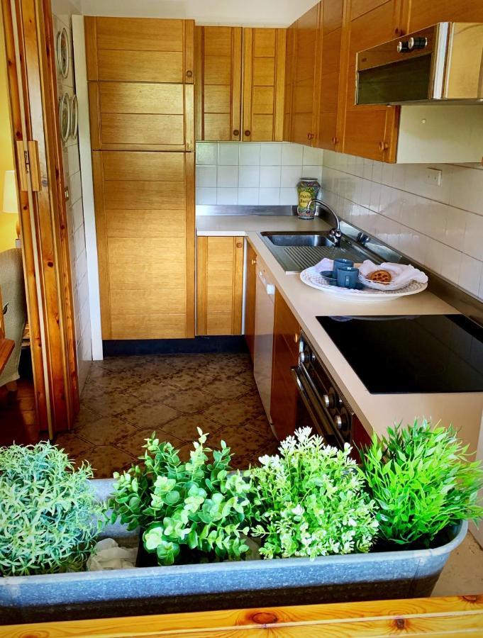 Elegante Trilocale Con Garage, Terrazzo E Vista Montagne Apartment บาร์โดเนกเกีย ภายนอก รูปภาพ
