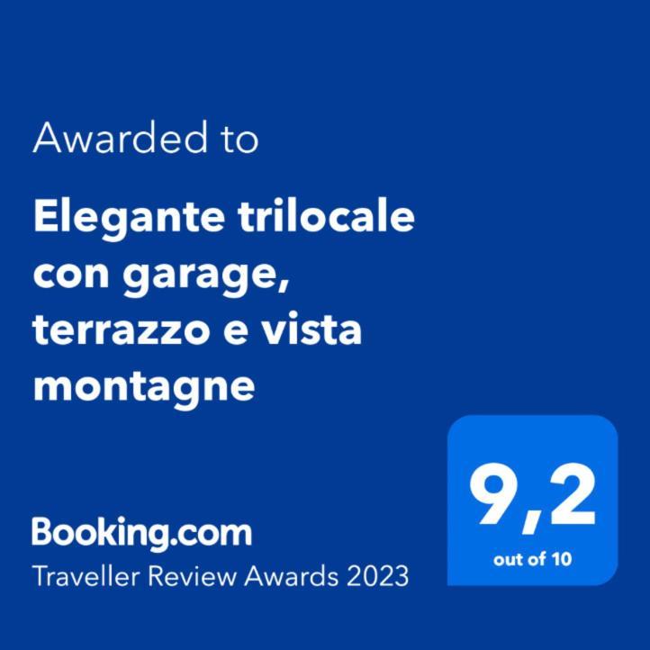 Elegante Trilocale Con Garage, Terrazzo E Vista Montagne Apartment บาร์โดเนกเกีย ภายนอก รูปภาพ